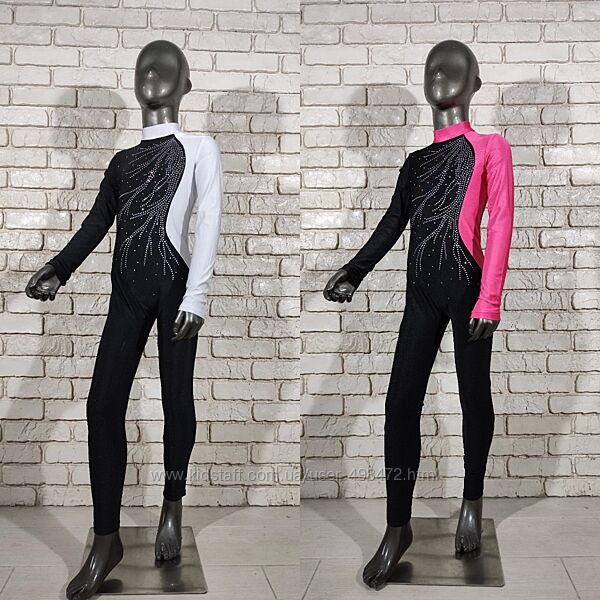 Комбінезон гімнастика. Комбинезон со стразами трико гимнастика 122-176