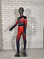 Комбінезон гімнастичний градієнт зі стразами від 122 до 164