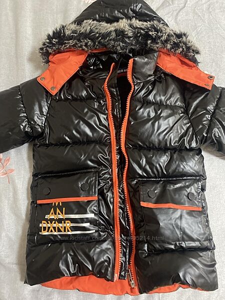 Дитяча зимова куртка для хопчика у відмінному стані - 122 р.