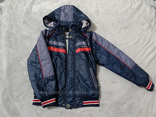 Дитяча демісезонна куртка курточка трансформер для хлопчика  
