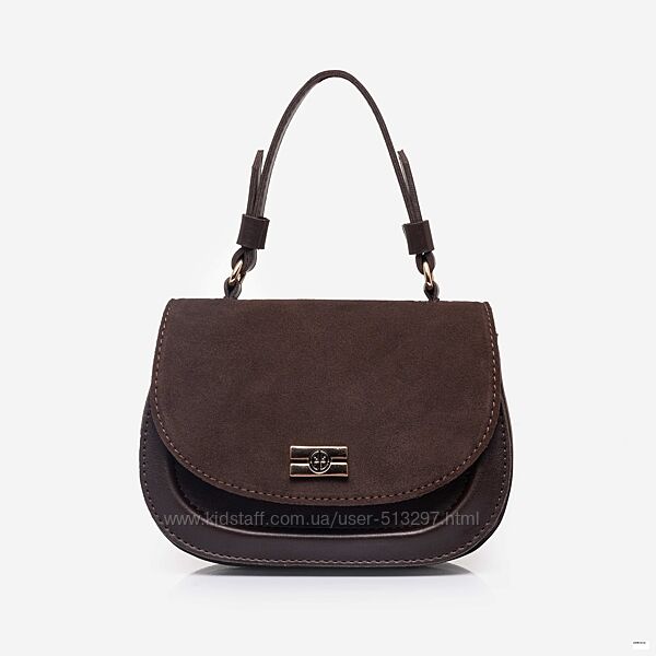 Сумка замш шоколад бордо мод 854 Луцьк LucheRino