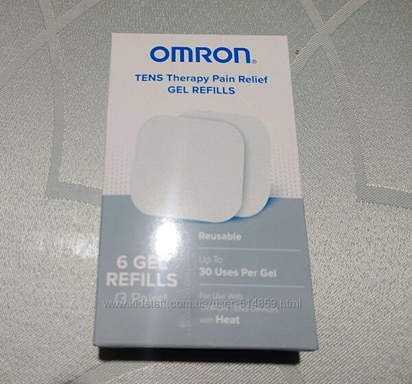 Оригінальні гелеві пластини Omron Gel Pad Refills 6 шт, 3 пари