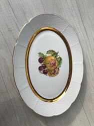 Овальне блюдо Thun Czechoslovakia, порцеляна, вінтаж