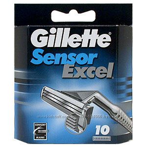 Настоящие оригинальные лезвия Gillette Sensor Excel и Gillette Sensor
