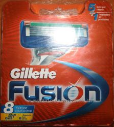 Gillette fusion оригинал 8 штук в упаковке 