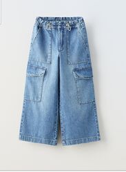 Джинсы Zara cargo карго клеш 10, 11-12, 13-14 лет 