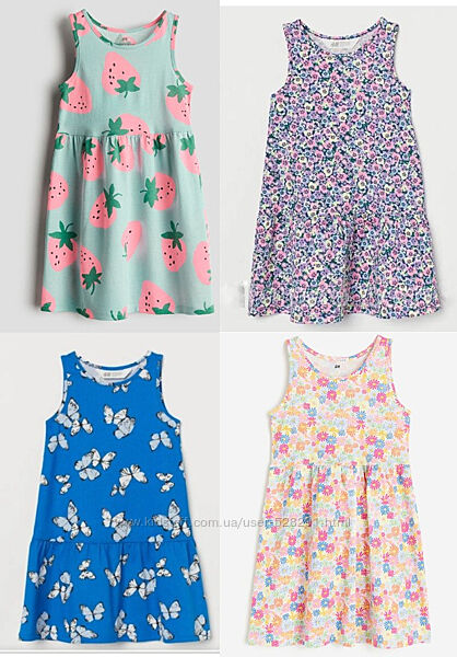 Платья H&M на 4 - 10 лет.