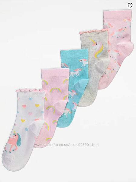 Носки детские George р. 31 - 36. Цена за набор.