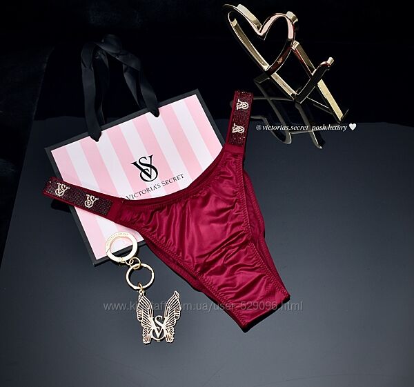 Гладкі трусики, стрази Victorias Secret Very Sexy. Вікторія Сікрет ОРИГІНАЛ