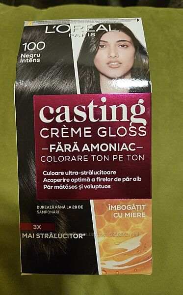 Крем фарба для волосся чорна ваніль 