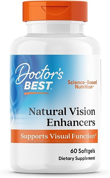 Doctor´s Best Natural Vision Enhancers с Lutemax 2020. 60 капсул