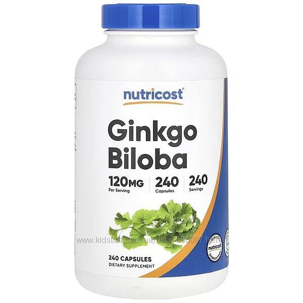 Nutricost Гинкго билоба. 120 мг, 240 капсул