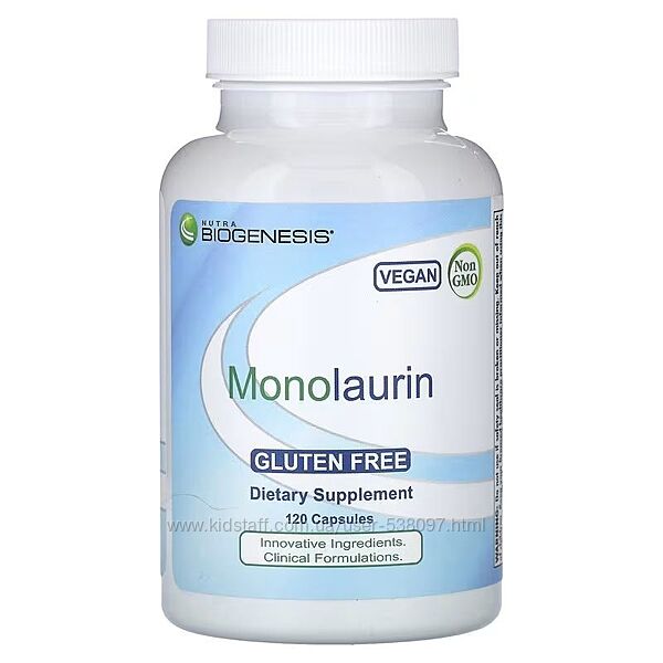Nutra BioGenesis монолаурин. 1000 мг, 120 капсул