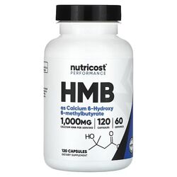 Nutricost Performance HMB. 120 капсул 500 мг на капсулу