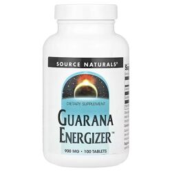 Source Naturals Guarana Energizer Гуарана. 900 мг, 100 таблеток