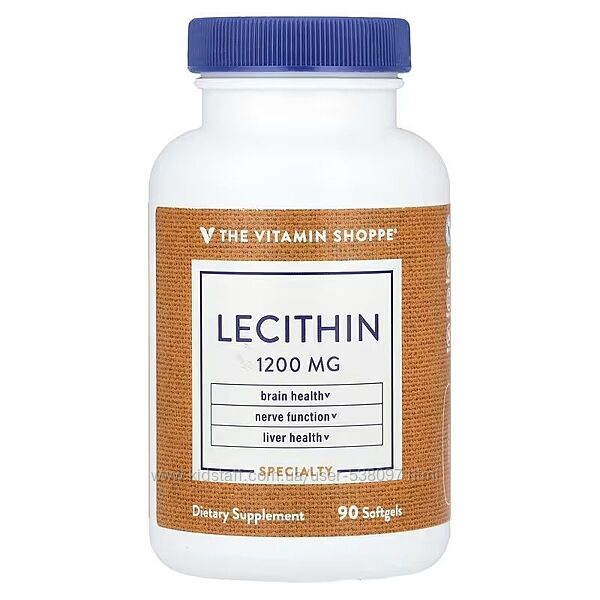 The Vitamin Shoppe Лецитин. 1200 мг, 90 мягких таблеток
