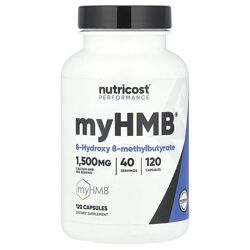 Nutricost Performance myHMB. 1500 мг, 120 капсул 500 мг в 1 капсуле