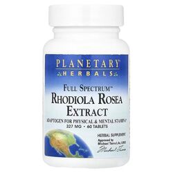 Planetary Herbals Full Spectrum экстракт родиолы розовой. 60 таблеток