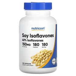Nutricost изофлавоны сои. 150 мг, 180 капсул