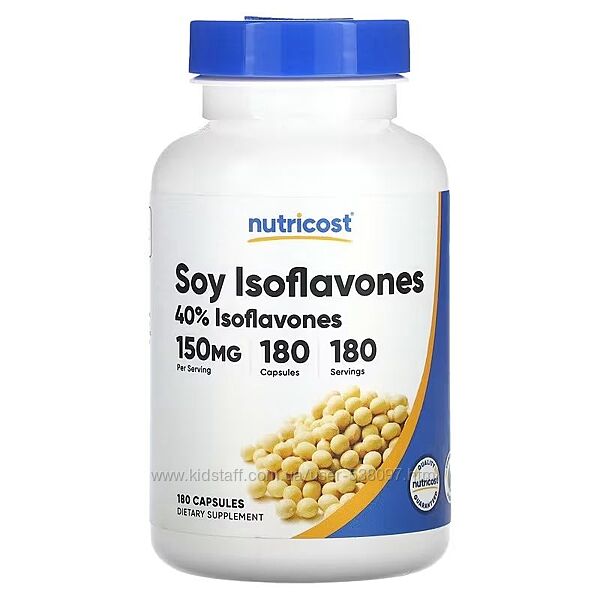 Nutricost изофлавоны сои. 150 мг, 180 капсул