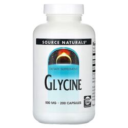 Source Naturals глицин. 200 капсул 500 мг в 1 капсуле
