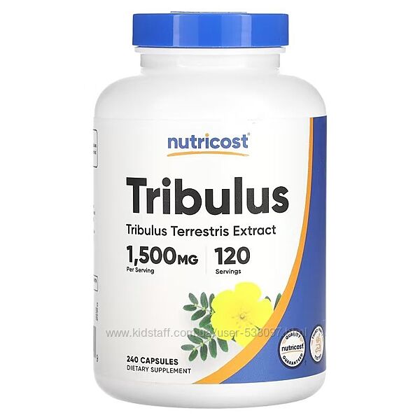 Nutricost якорцы трибулус. 240 капсул 750 мг в 1 капсуле