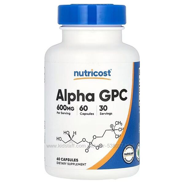 Nutricost альфа-ГФХ. 60 капсул 300 мг в 1 капсуле