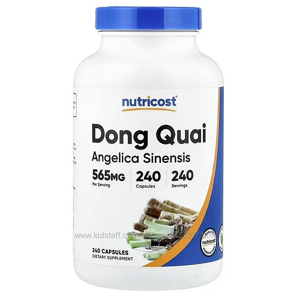 Nutricost Dong Quai дягиль лекарственный. 565 мг, 240 капсул