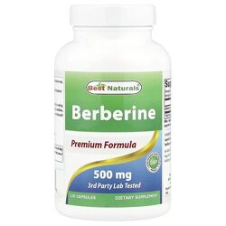 Best Naturals Берберин. 500 мг, 120 капсул