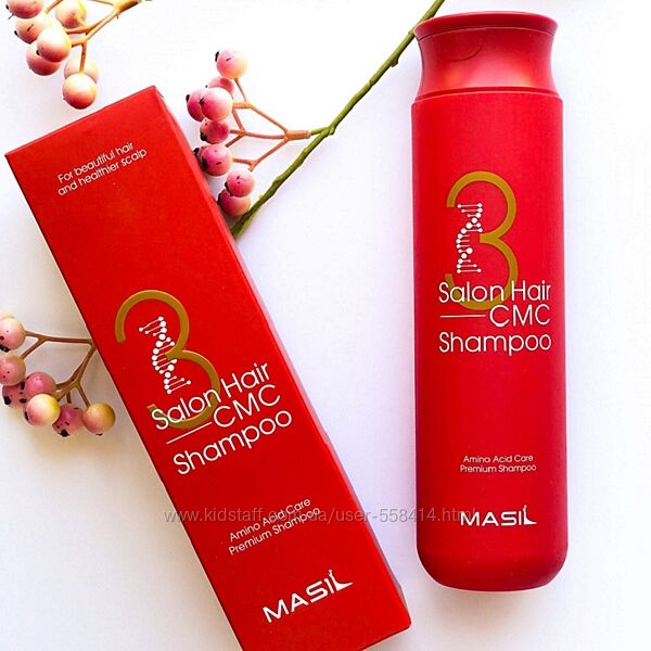 Восстанавливающий шампунь с аминокислотами Masil 3 Salon Hair CMC Shampoo
