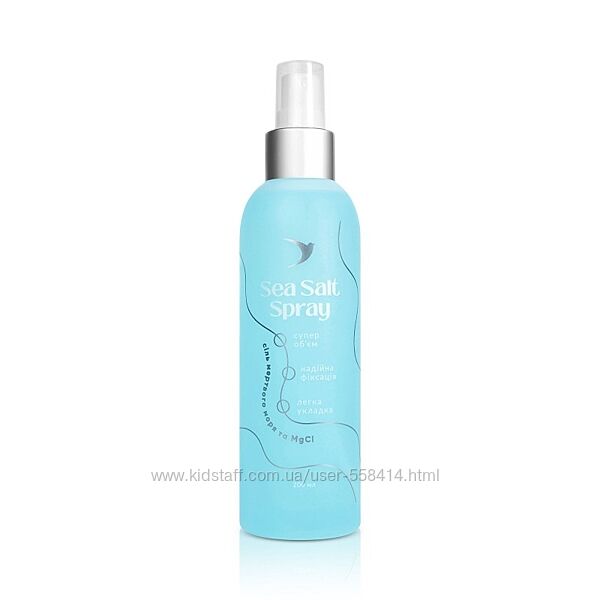 Сольовий спрей для волосся з сіллю мертвого моря Soika Sea Salt Spray