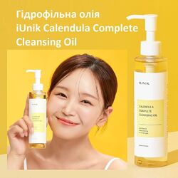Корейское гидрофильное масло IUNIK Calendula Complete Cleansing Oil
