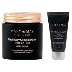 Глиняна маска Mary May Blackberry Complex Glow Wash Off Pack 30 та 120 г