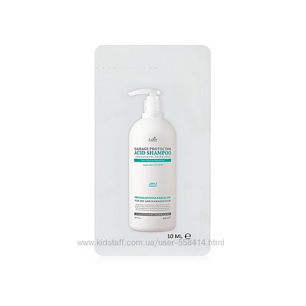 Шампунь для пошкодженого волосся Lador Damage Protector Acid Shampoo 10 ml