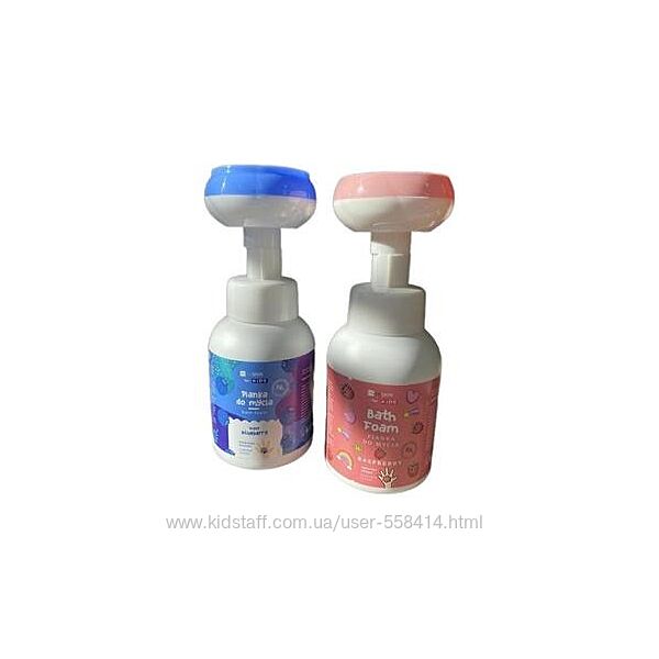 Дитяча мус-піна для душу та рук з ароматом чорниці малини HiSkin 300 мл