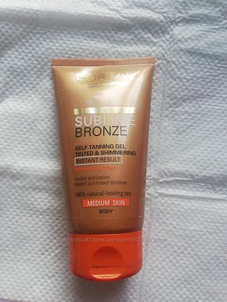 Loreal автозагар з шимером. Майже Повний. 
