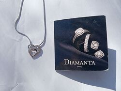 Кулон з діамантами Diamanta Paris з золота 375 проби .