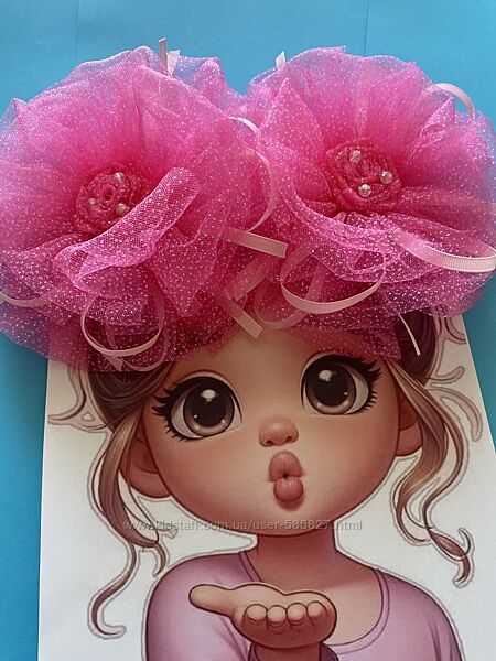 Фатінові бантики на заколках