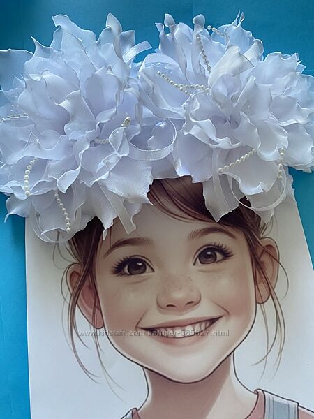 Білі банти на резинках