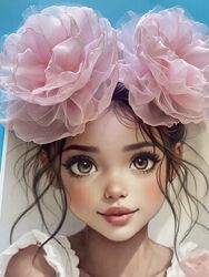 Рожеві  банти на резинках