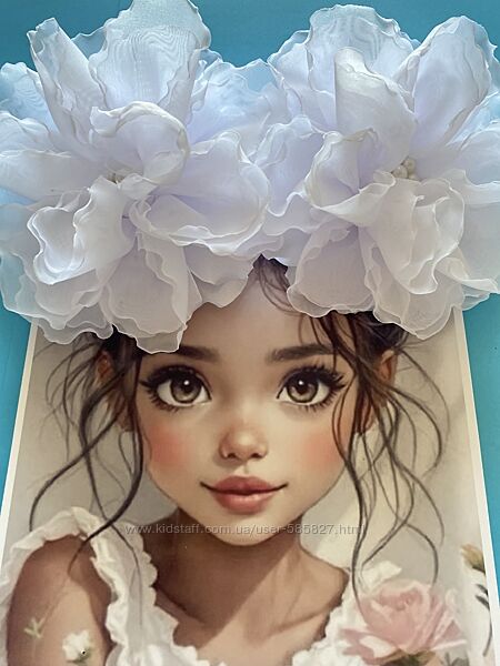 Білі шифонові банти 