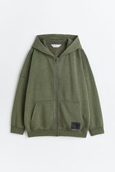 Оверсайз зіпка толстовка на блискавці H&M 140 146 152 158 164 худи