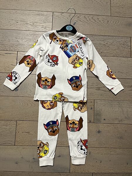 Піжама Щенячий патруль Paw Patrol 3/4, 4/5 ріст 98/104, 104/110 пижама