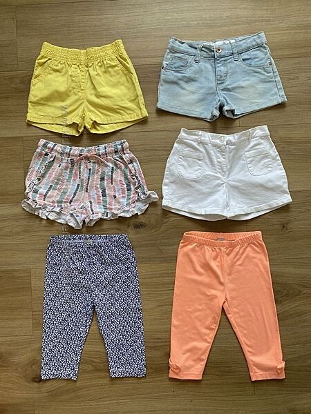 Шорти і велосипедки 110-116см 4-6 років