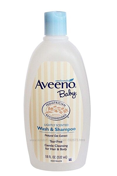 Детское мыло и шампунь 2 в 1 Aveeno