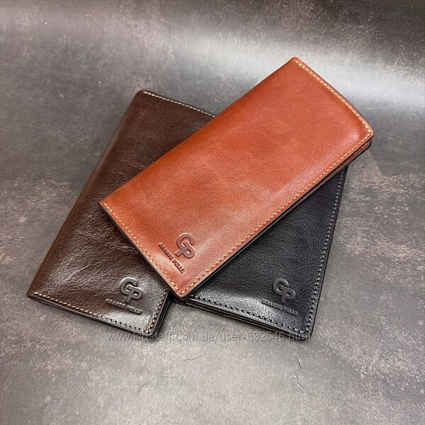 Велике портмоне з гладкої шкіри Grande Pelle