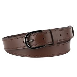 Ремінь жіночий шкіряний SF під джинси прошитий