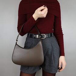 Сумка жіноча шкіряна маленька півмісяць Virginia Conti 