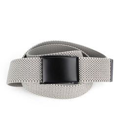 Ремінь-гумка чоловічий на затиску PS чорний плетений