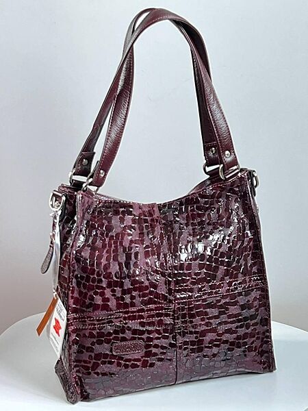 Сумки з натуральної лакованої шкіри Karya 